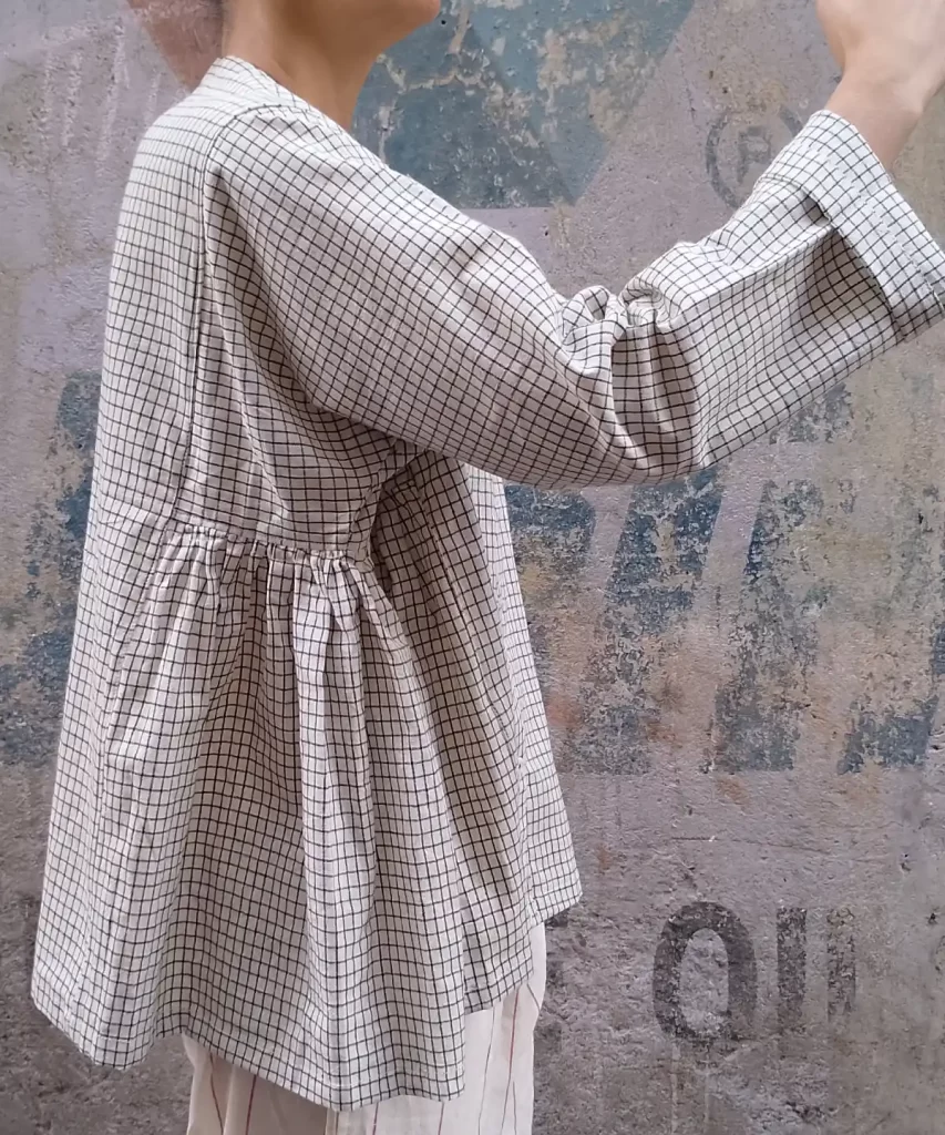 handwoven organic cotton womens shirt khadi