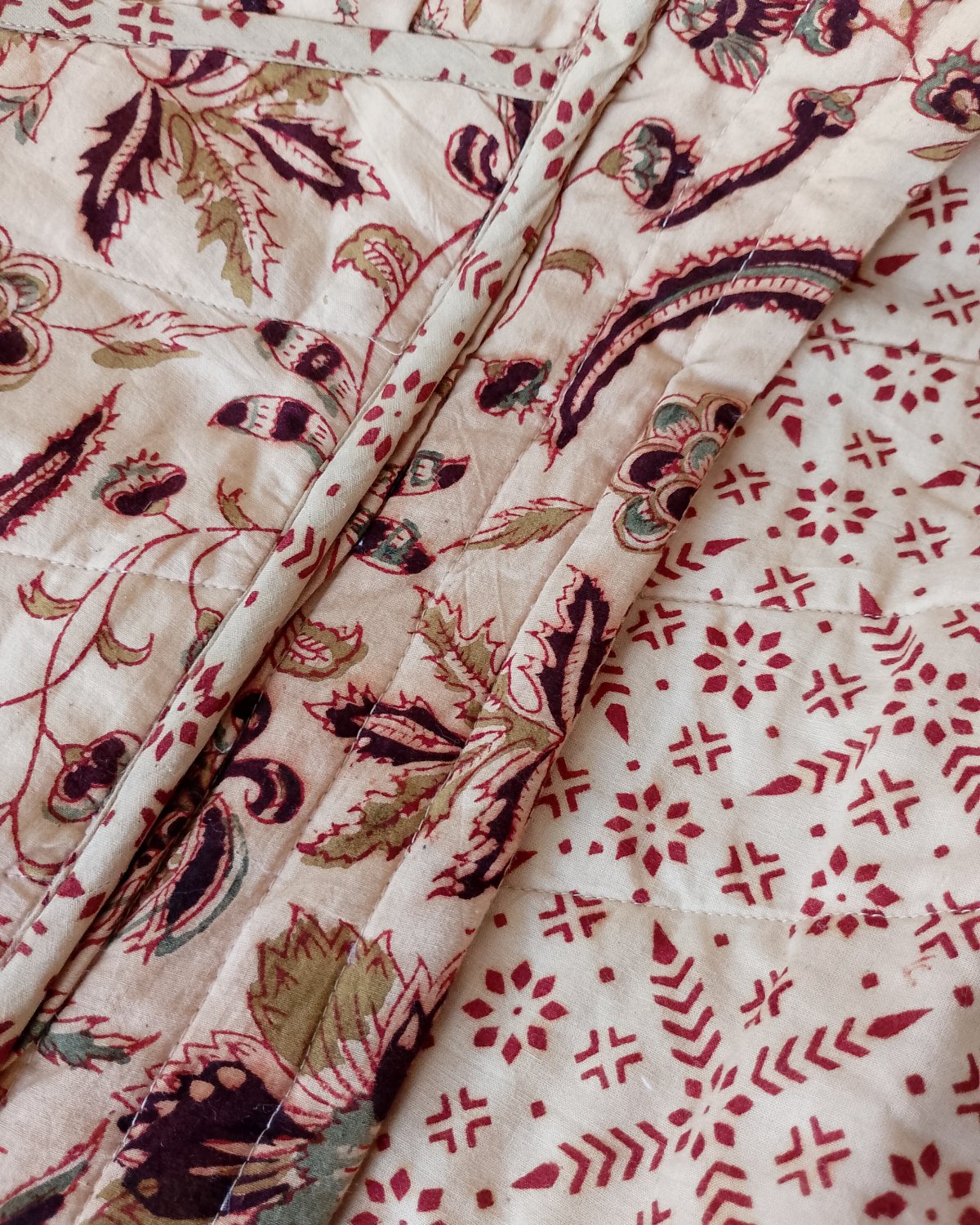 quilted cotton jacket meadow flowers