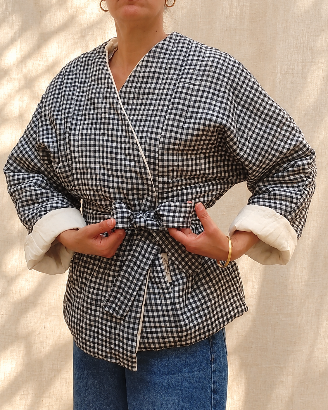 QUILTED JACKET GINGHAM CHECK