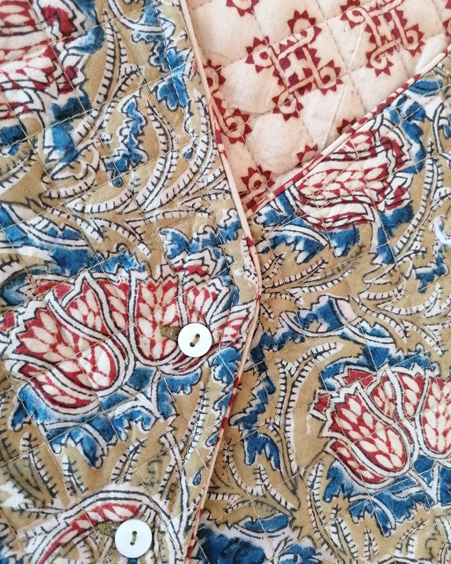 Organic Cotton Quilted Waistcoat