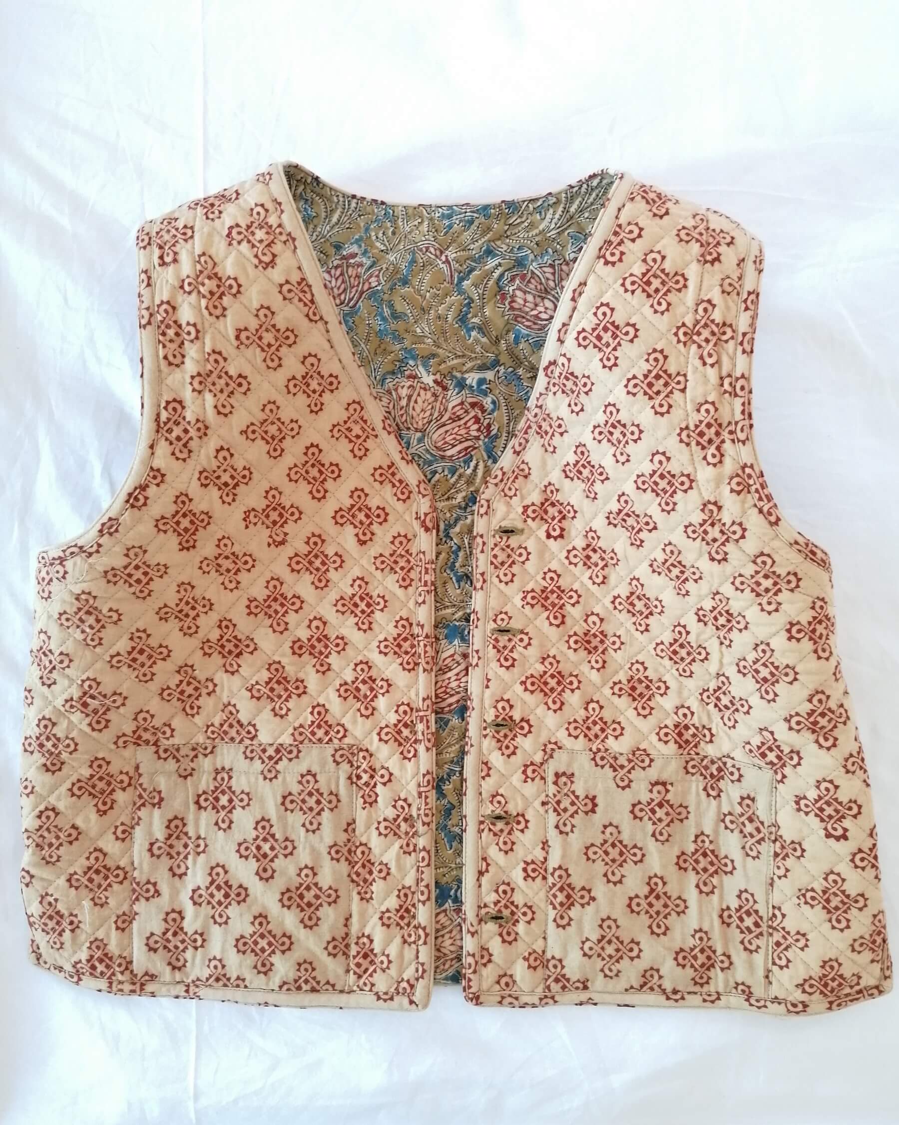 Organic Cotton Quilted Waistcoat