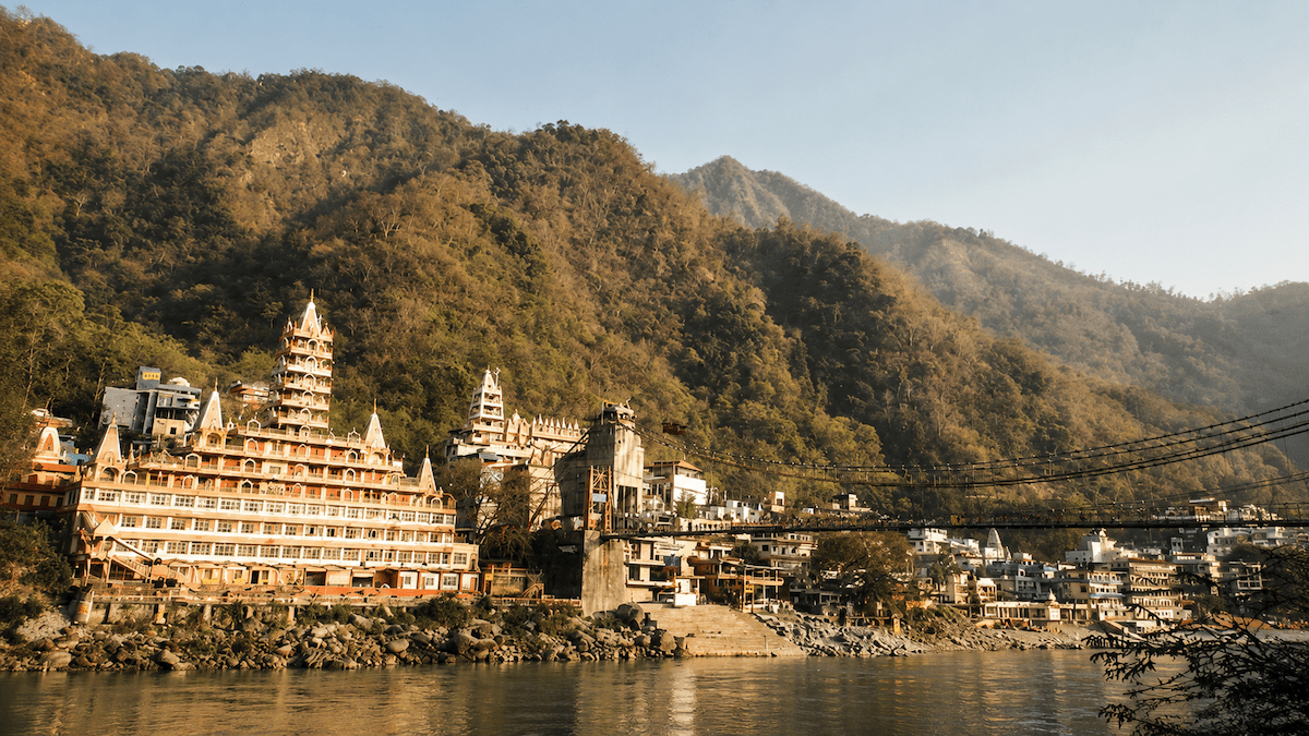 Rishikesh on the banks of the Ganges in the Himalayan foothills, where Cotton Conscious began
